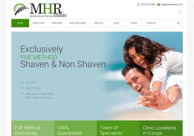 E-shop / Ιστοσελίδα MHR Clinic Ireland